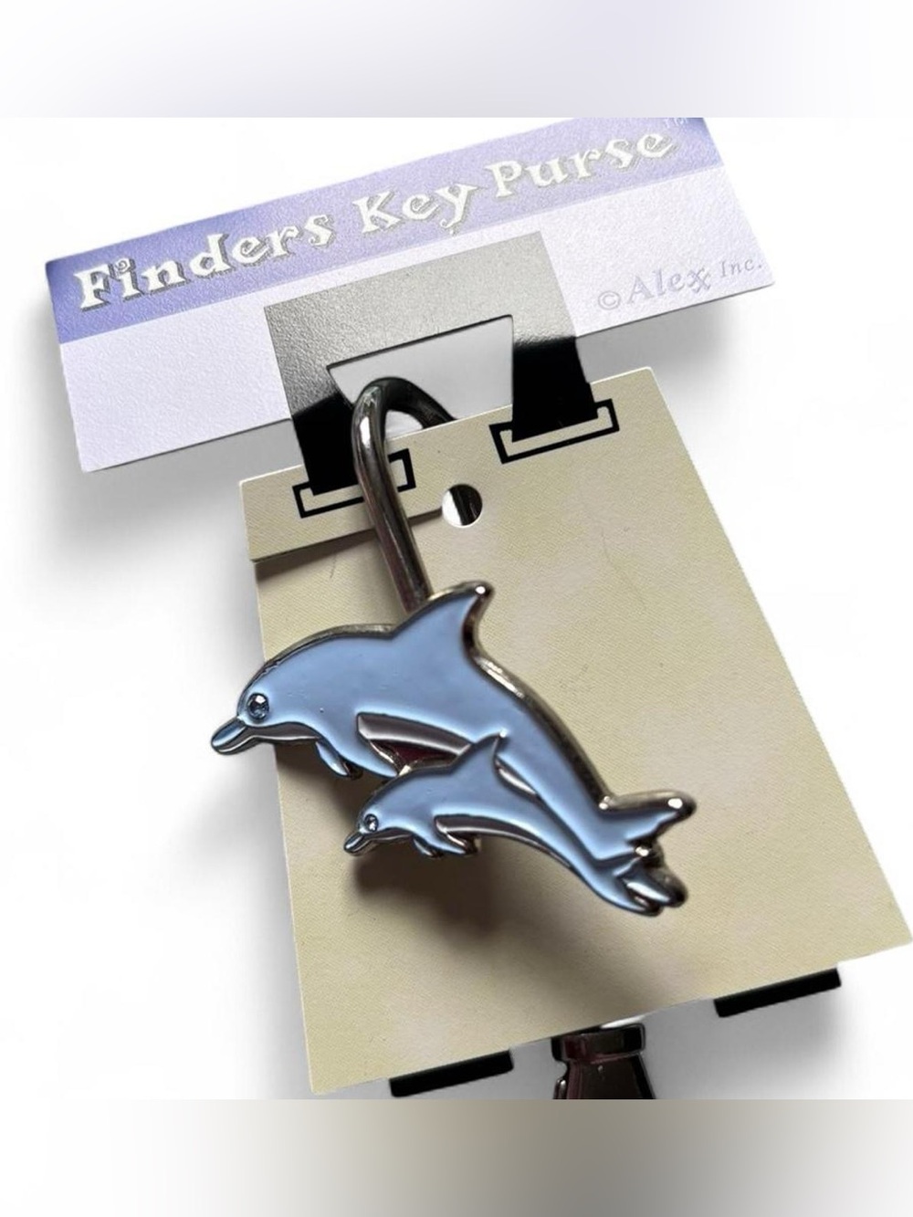 Vintage Y2K Finders Key Purse Hooks Dolphin keychain Alex Inc